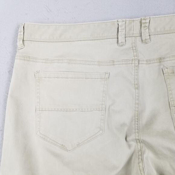 Tommy Bahama Pants Mens 42x32 Khaki 5-Pocket Stretch Chino Casual Flat Front - Picture 9 of 16